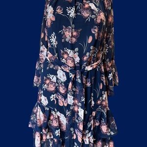 Collective Concepts Dress Floral Sz M